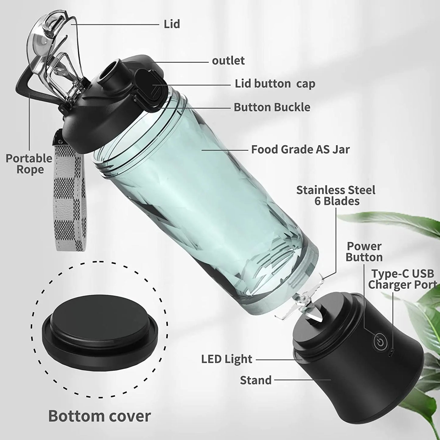 600ML Portable Blender